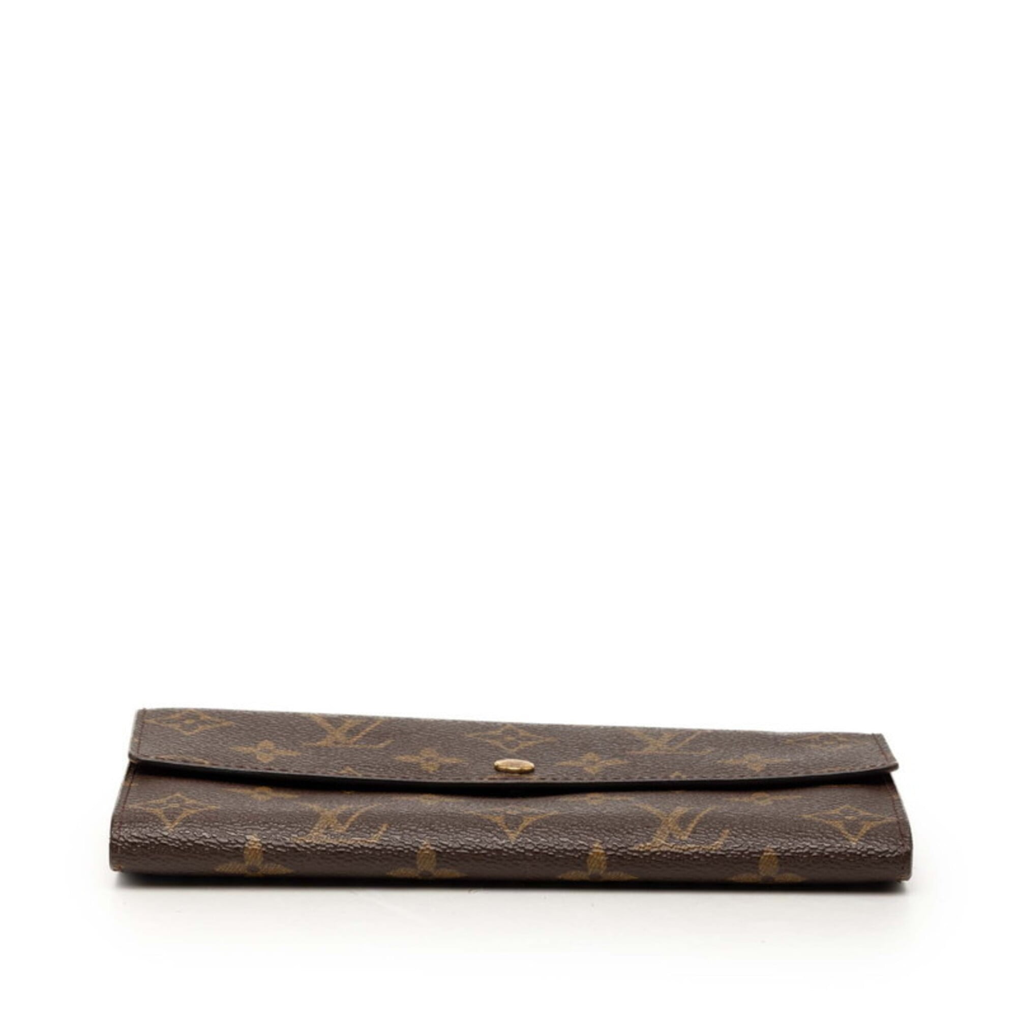 Louis Vuitton Brown Pvc Long Wallet (Bi-Fold) (Pre-Owned)
