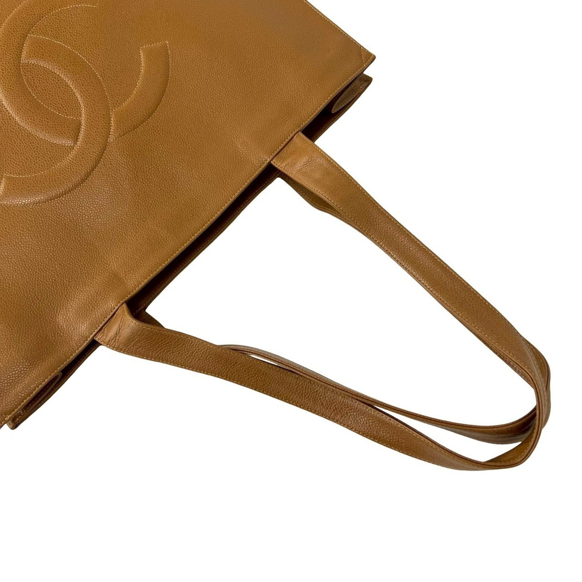 Chanel Brown Grained Calfskin Tote Bag (Pre-Owned)