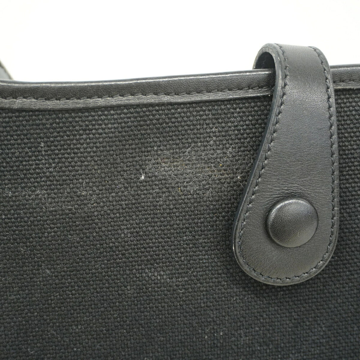 Hermes Black Toile Officier Shoulder Bag (Pre-Owned)