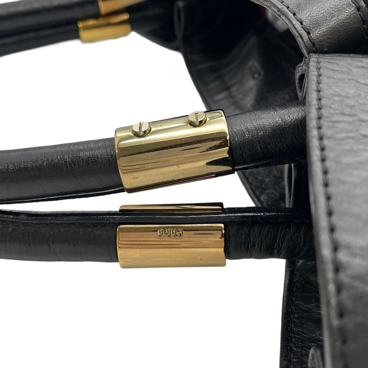 Chloé Black Leather Tote Bag (Pre-Owned)
