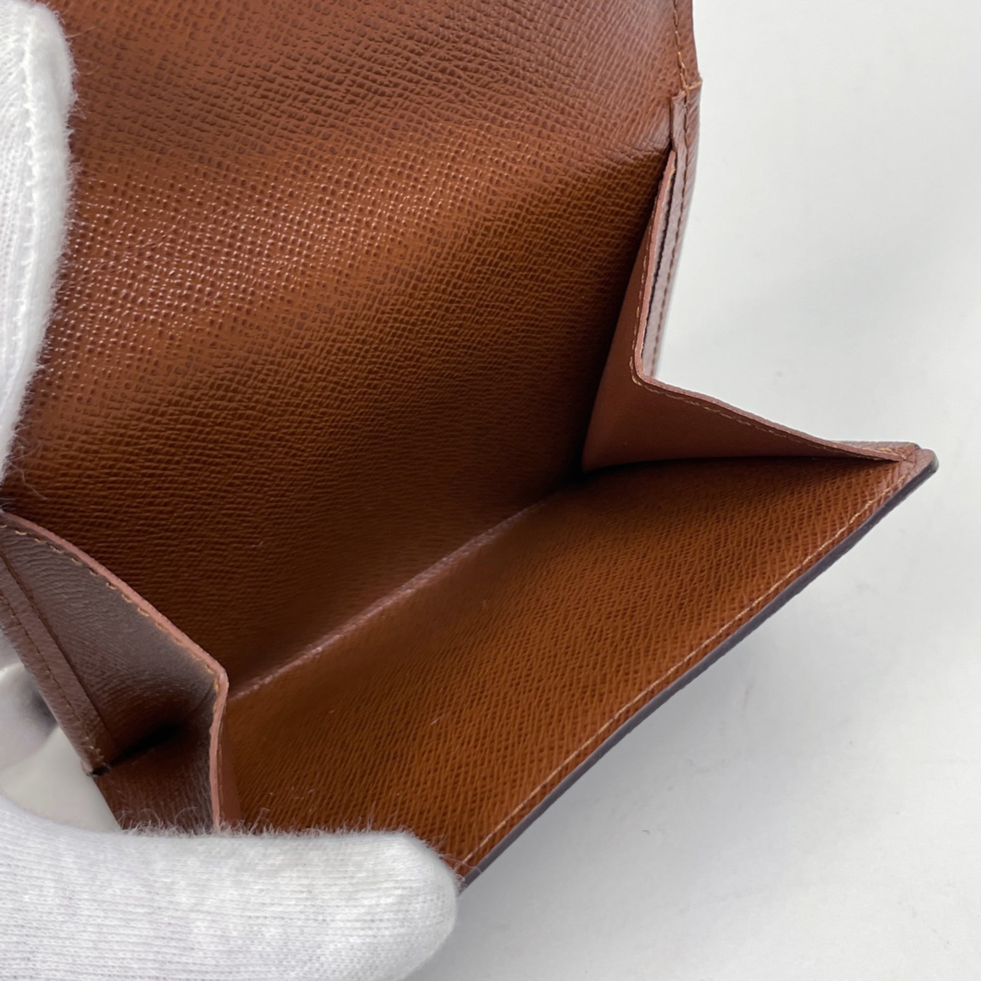 Louis Vuitton Brown Monogram Wallet (Tri-Fold) (Pre-Owned)