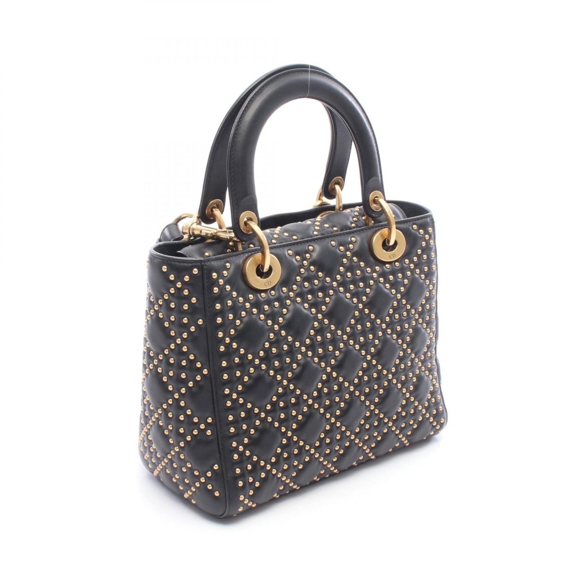 Christian Dior Black Leather Handbag (Pre-Owned)