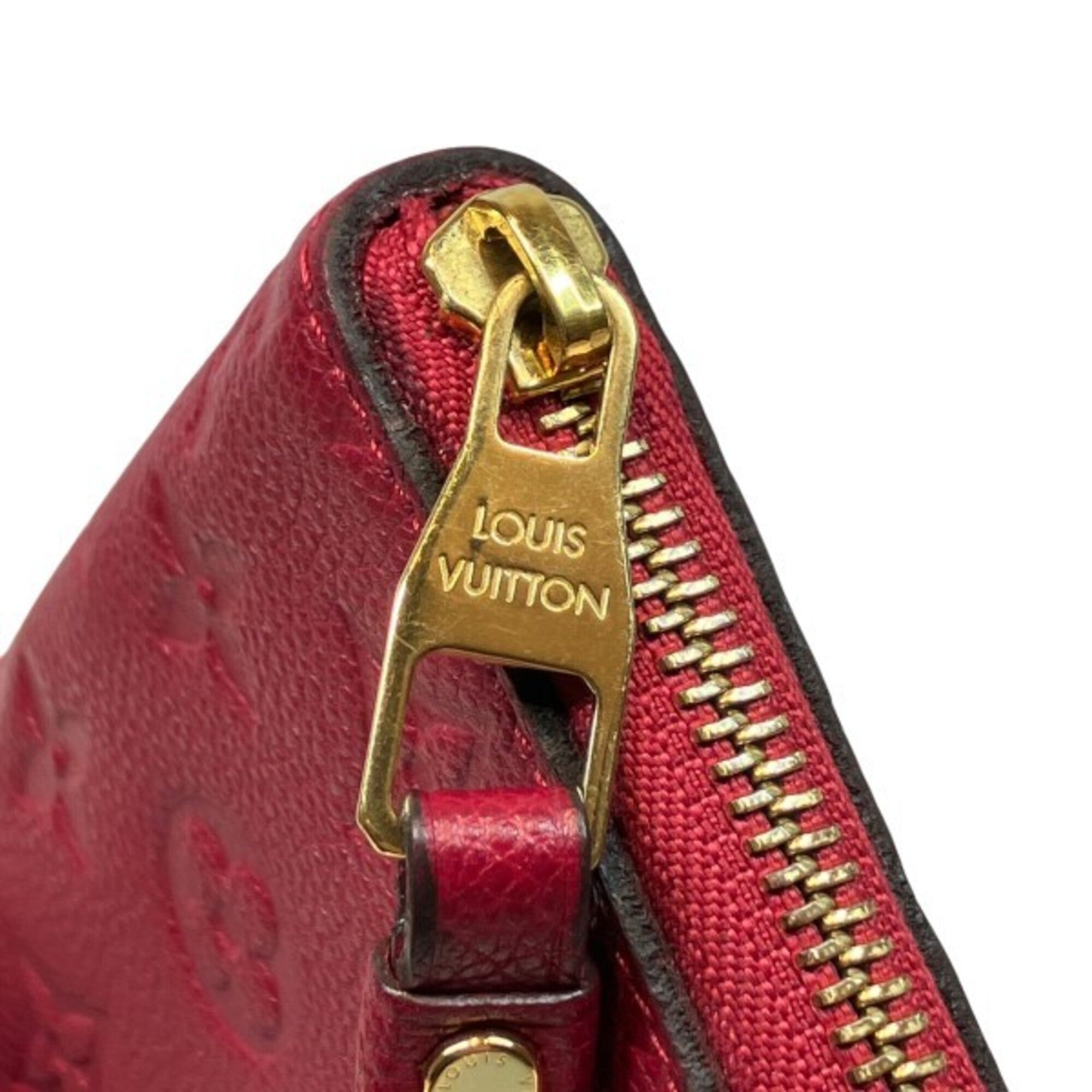 Louis Vuitton Monogram Empreinte Jaipur Pink Leather Long Wallet (Bi-Fold) (Pre-Owned)