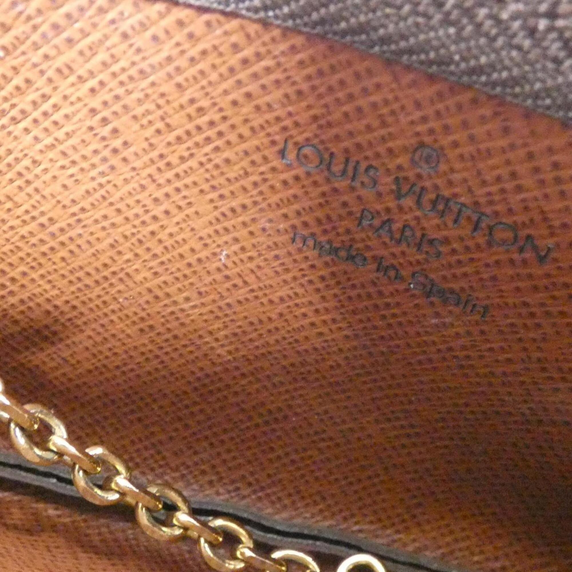 Louis Vuitton Marron Coated Canvas Coin Purse/Coin Case (Pre-Owned)