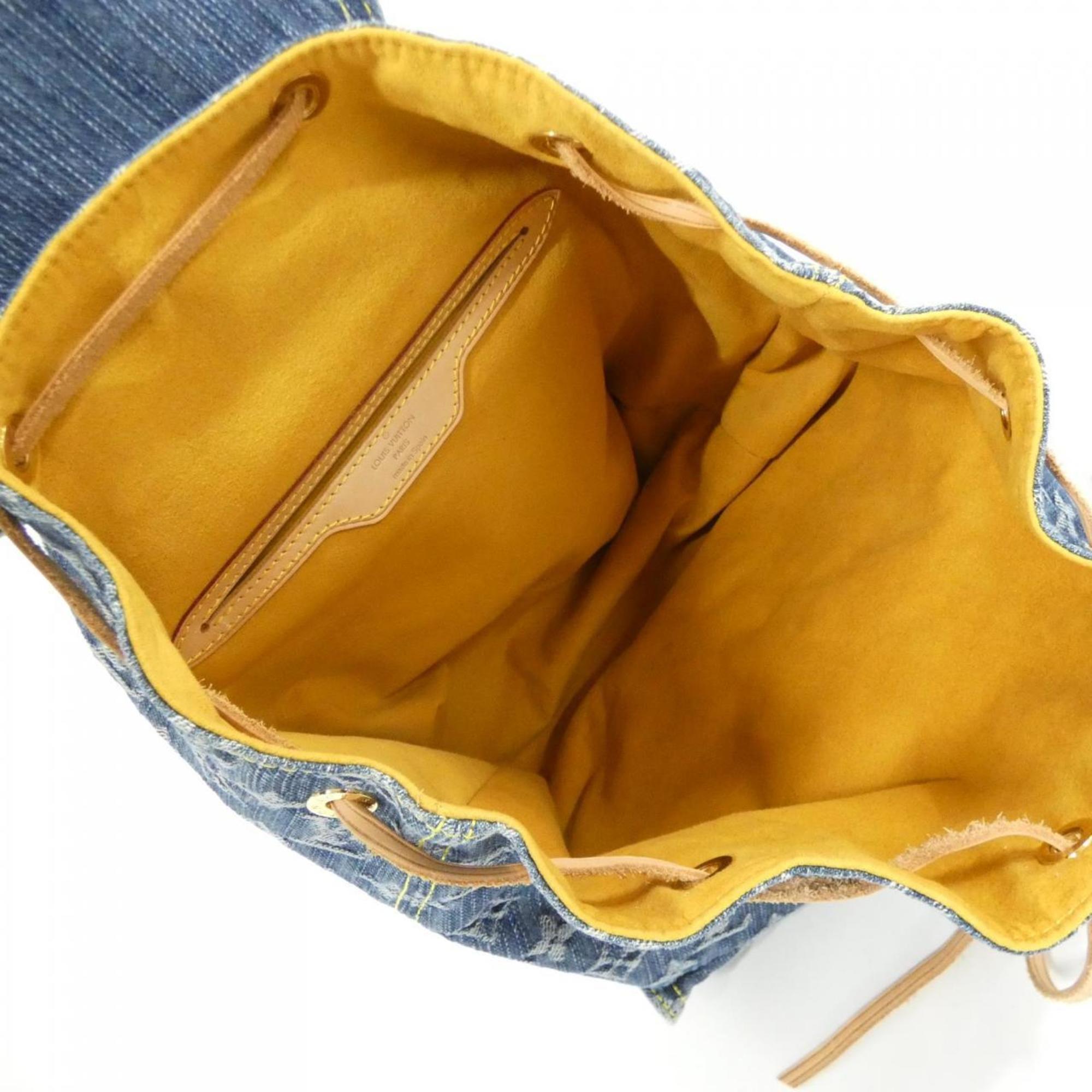 Louis Vuitton Monogram Denim Blue Monogram Denim Backpack (Pre-Owned)