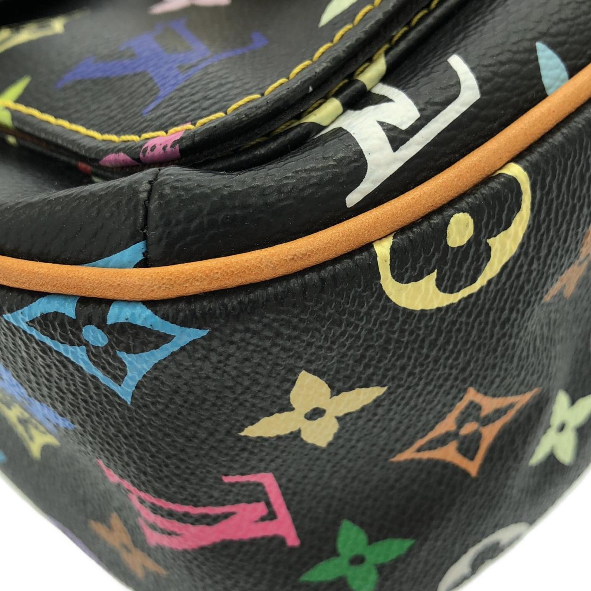 Louis Vuitton Black Coated Canvas Shoulder Bag (Pre-Owned)