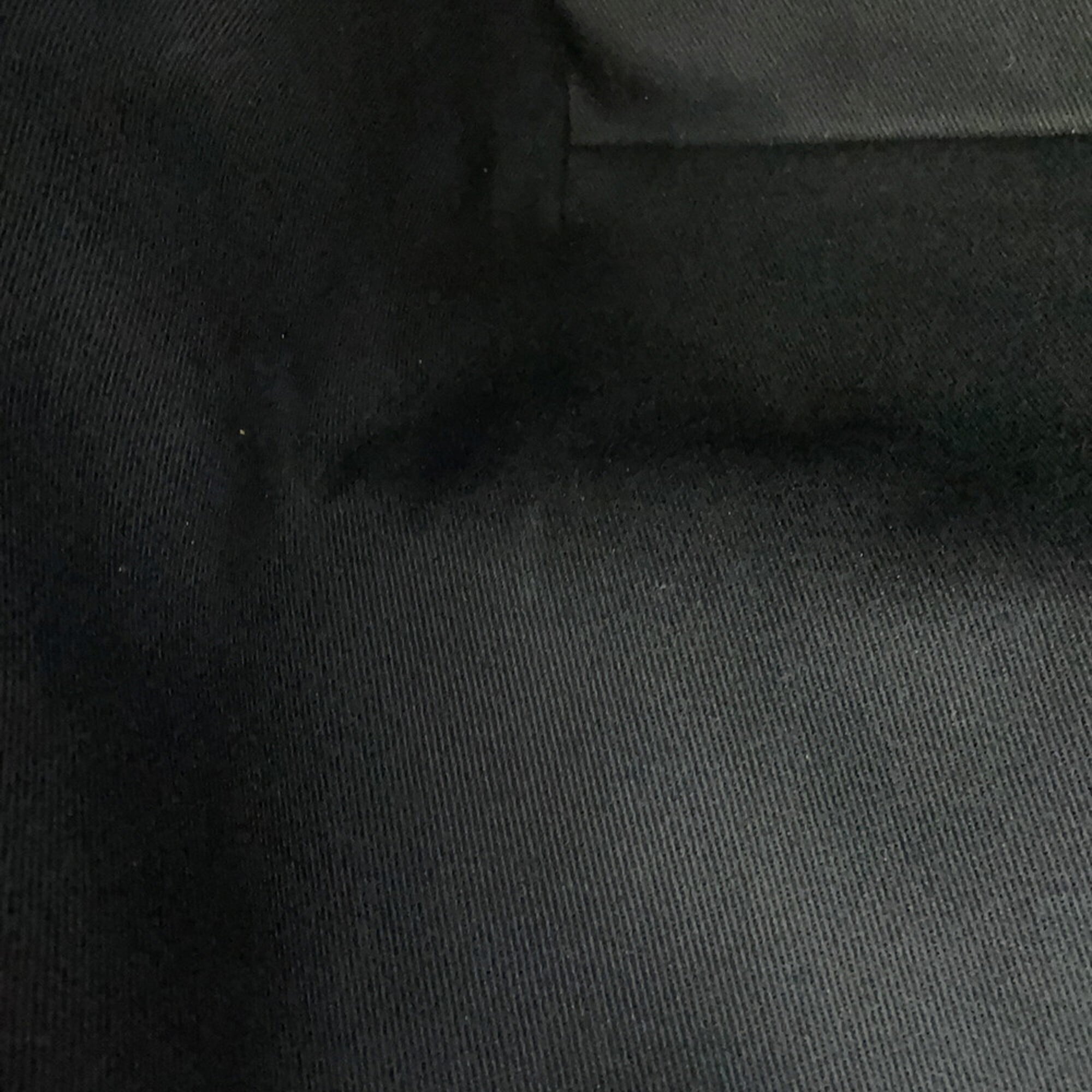 Yves Saint Laurent Black Canvas Leather Handbag Tote Bag (Pre-Owned)
