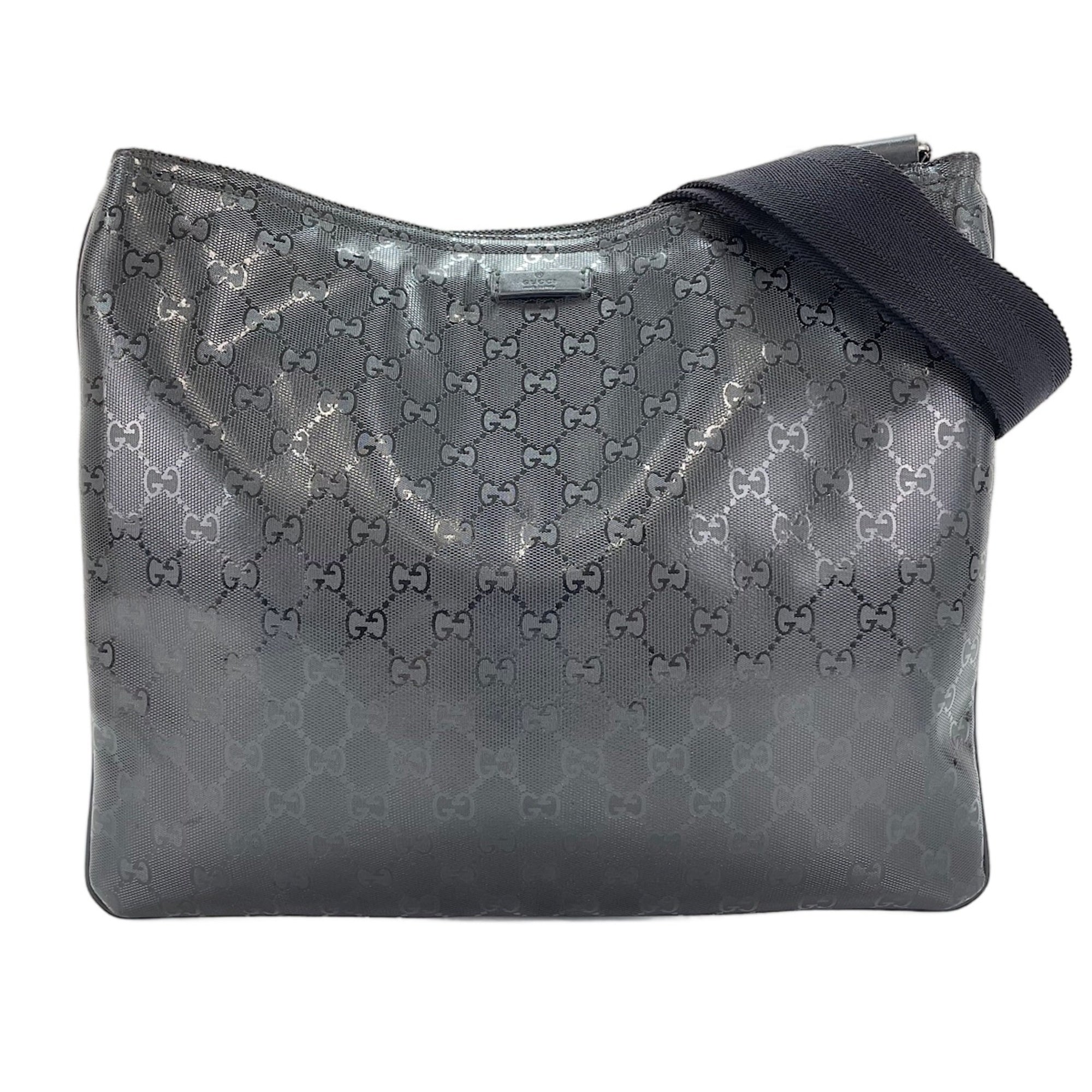 Gucci Gg Imprimé Black Gg Imprimé Shoulder Bag (Pre-Owned)
