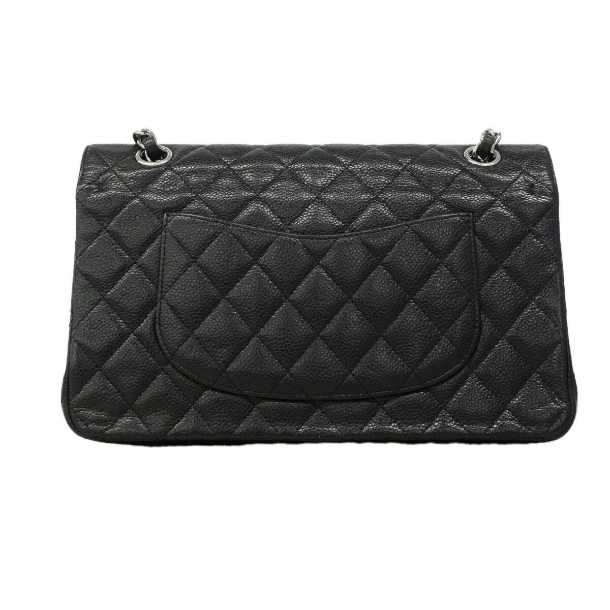 Chanel Black Grained Calfskin Shoulder Bag (Pre-Owned)