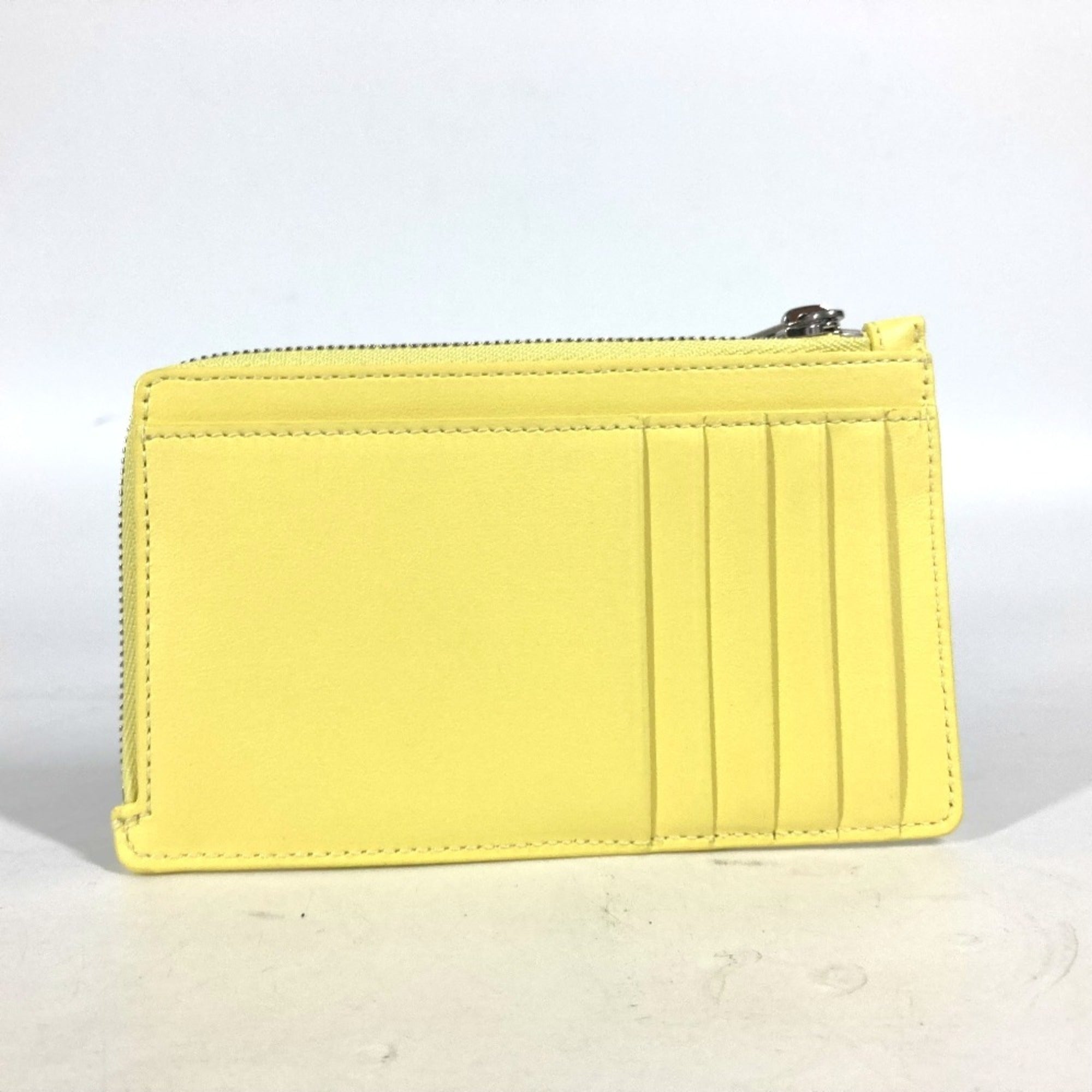 Balenciaga Yellow Leather Coin Purse/Coin Case (Pre-Owned)