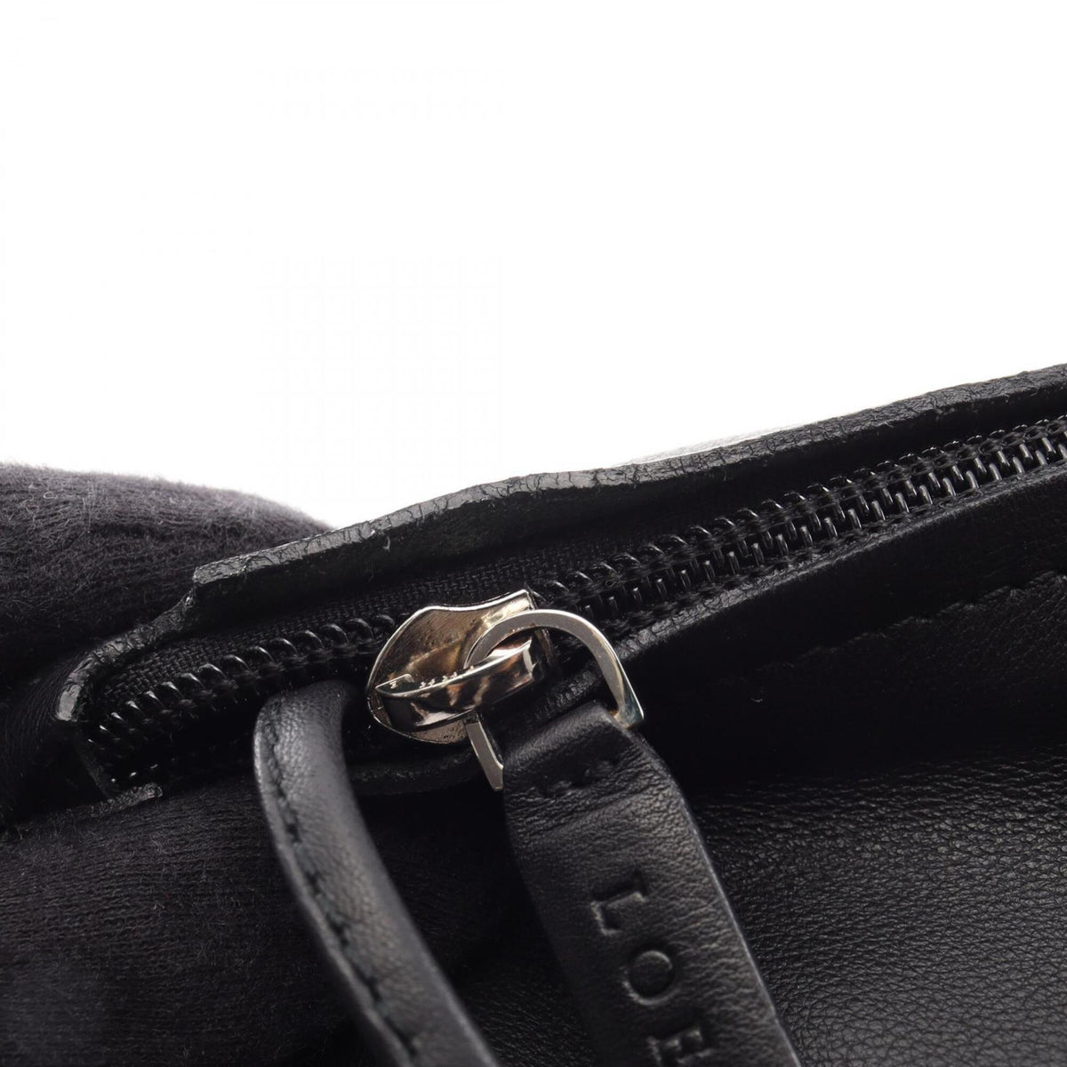 Loewe Black Leather Handbag Pouch (Pre-Owned)