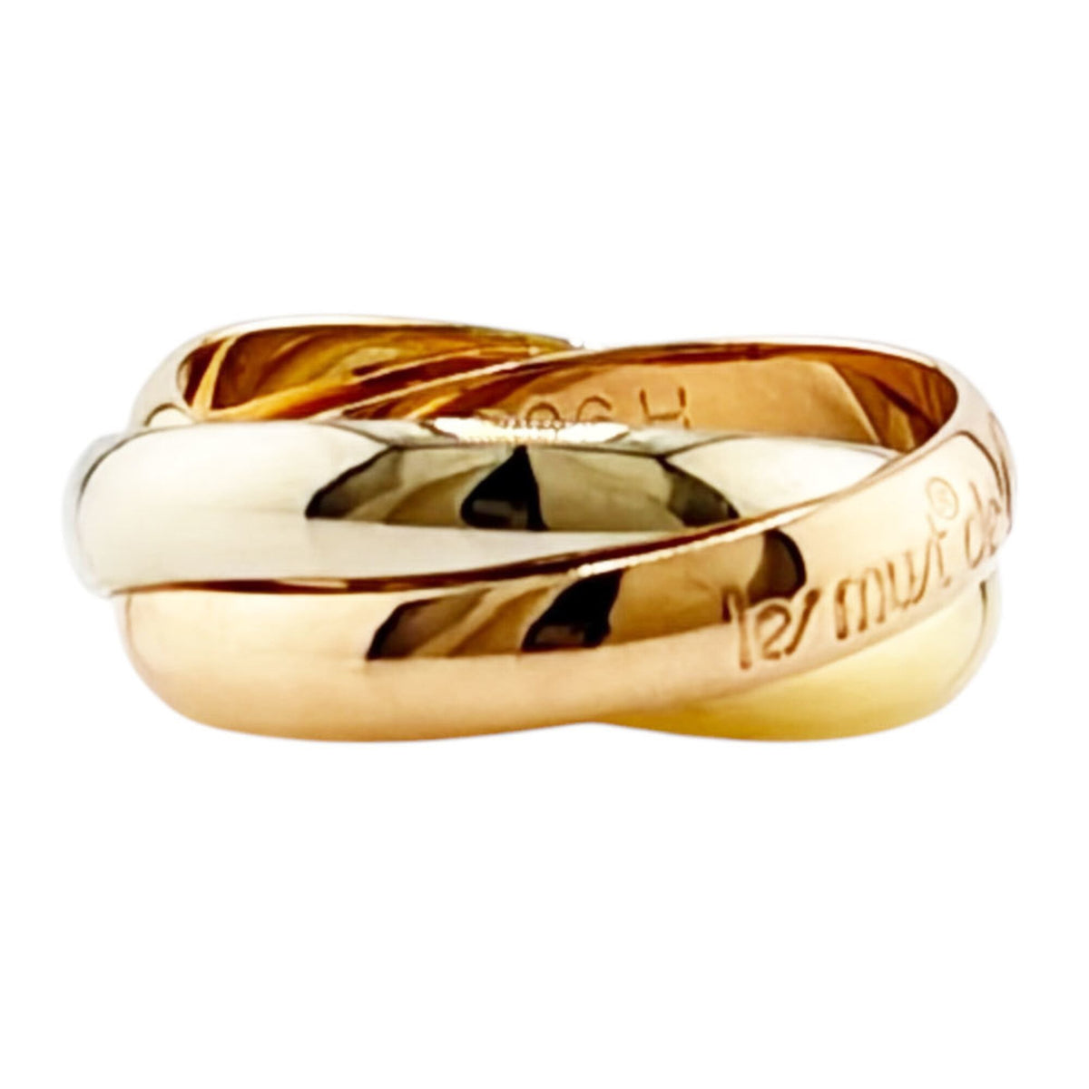 Cartier Gold Silver Pink Gold Yellow Gold (18K) Pink Gold (18K) White Gold (18K) Band Ring (Pre-Owned)