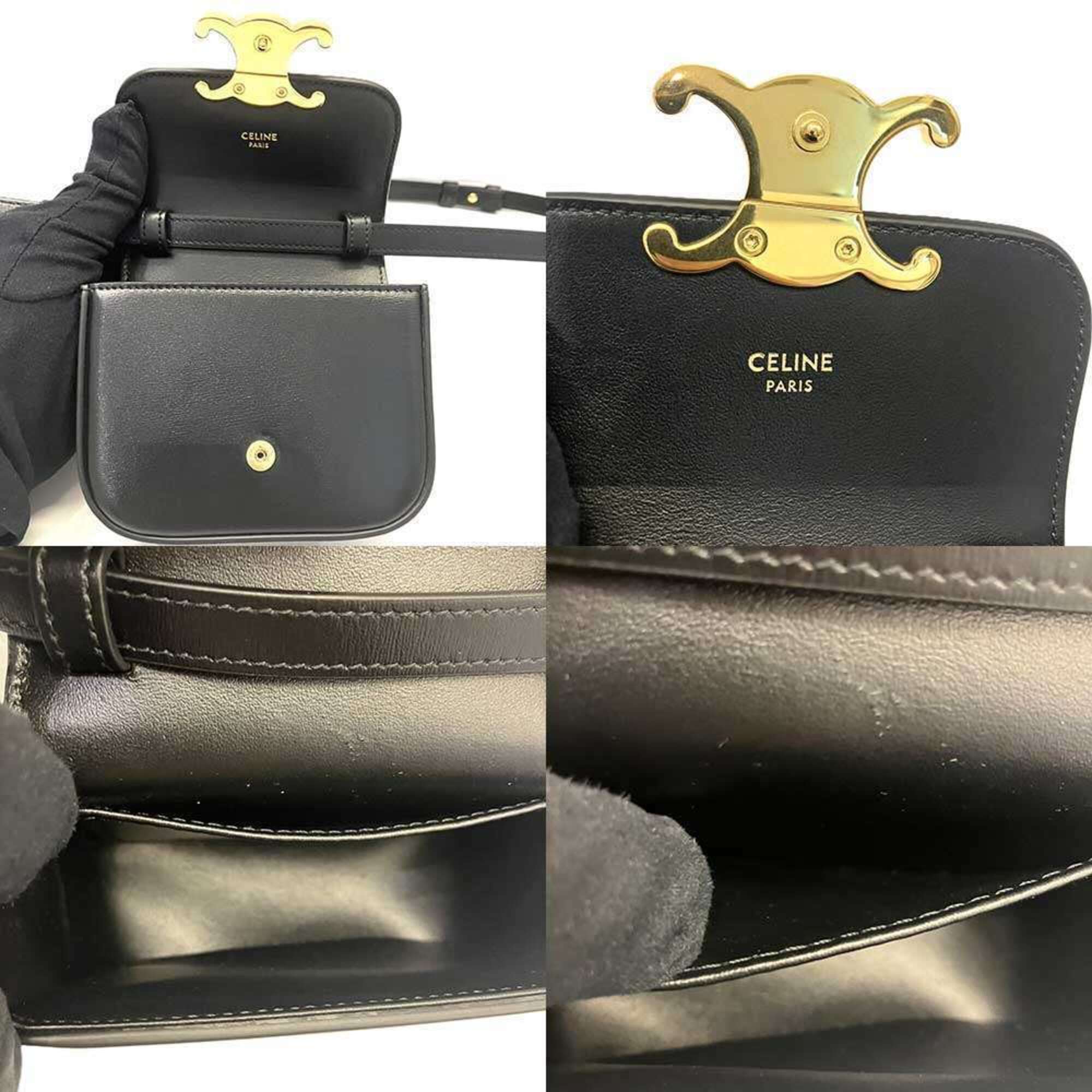 Celine Black Leather Shoulder Bag (Pre-Owned)
