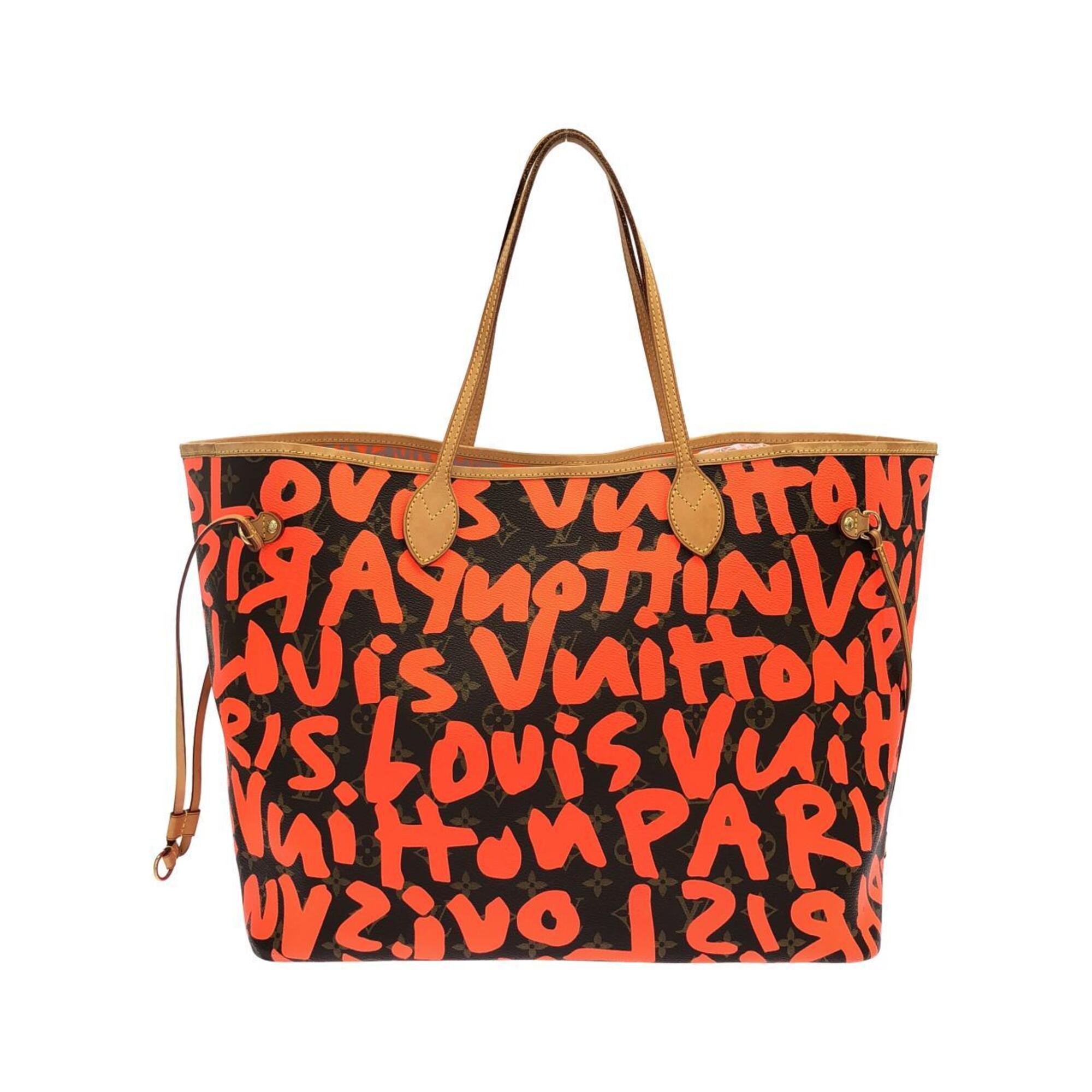 Louis Vuitton Monogram Graffiti Marron Orange Coated Canvas Handbag (Pre-Owned)