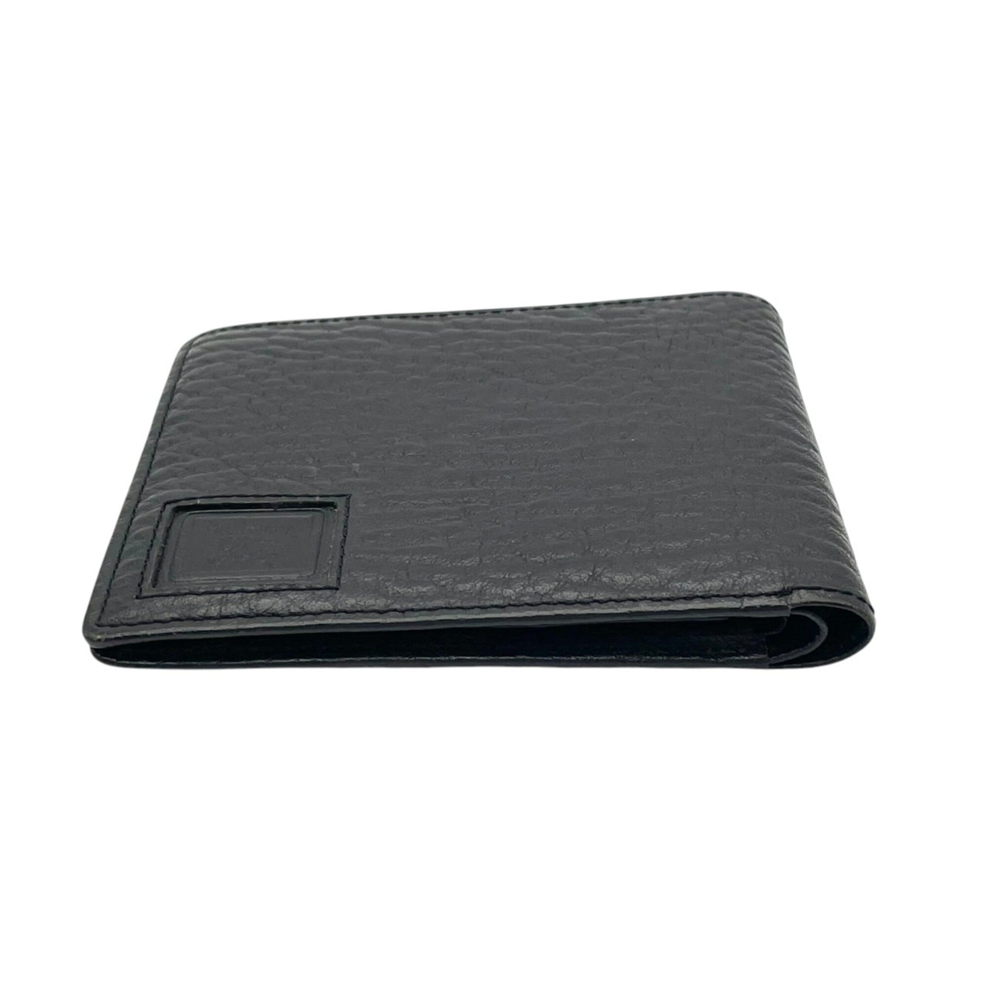 Burberry Black Leather Wallet (Bi-Fold) (Pre-Owned)