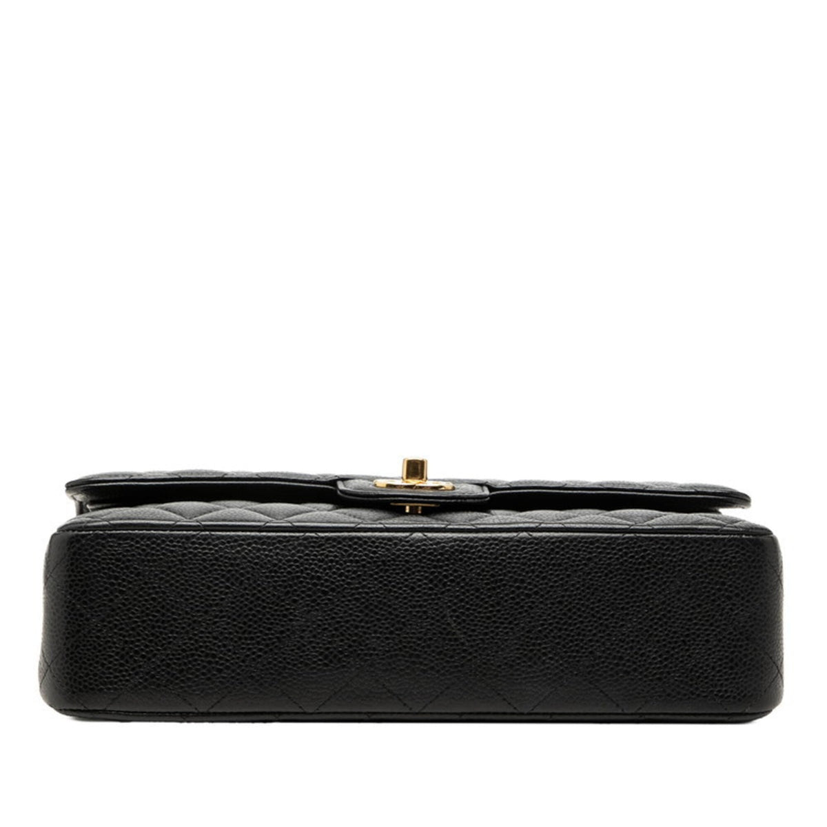 Chanel Matelasse Black Grained Calfskin Shoulder Bag (Pre-Owned)