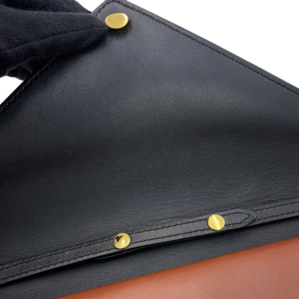Burberry Black Brown Multi-Color Pvc Leather Handbag Shoulder Bag (Pre-Owned)