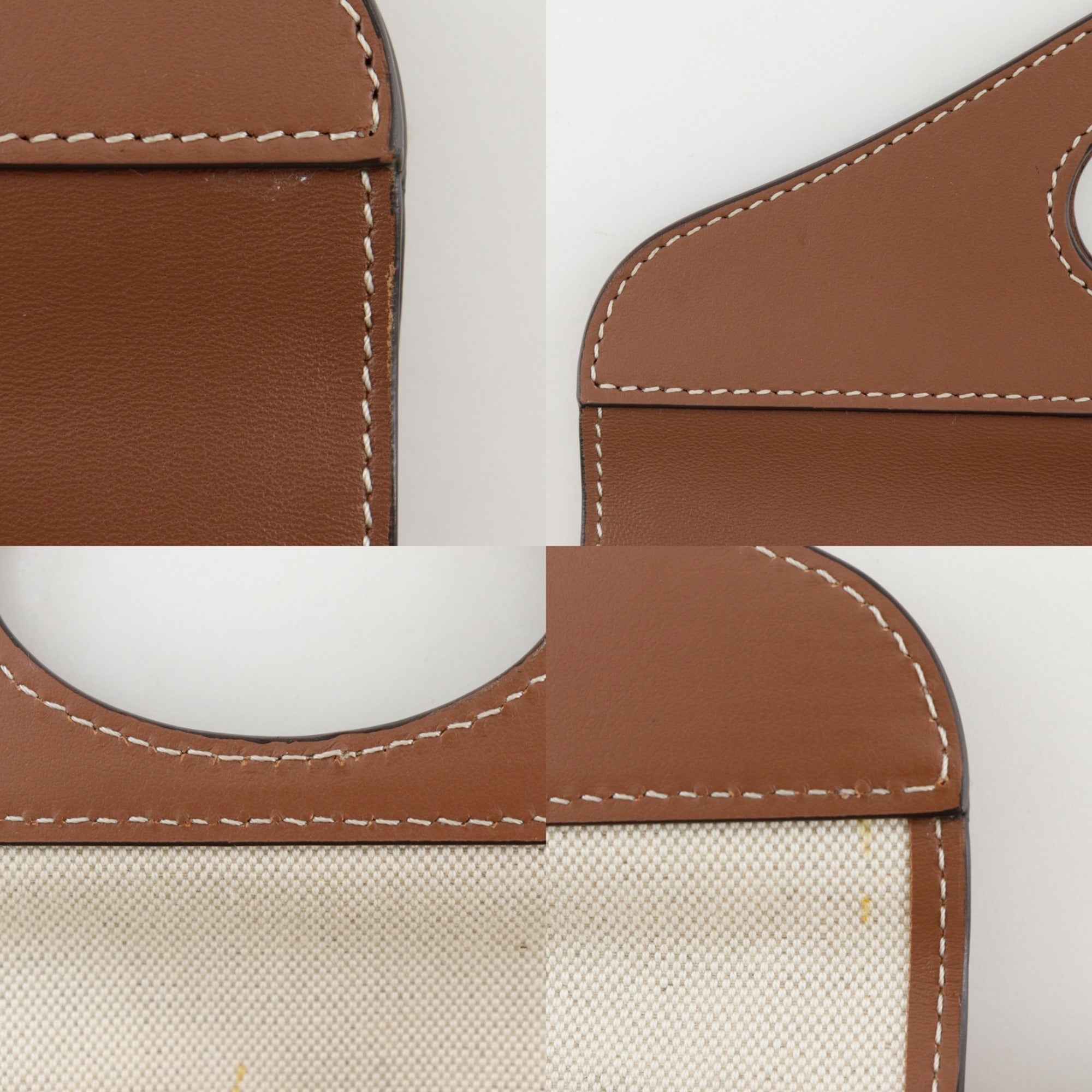Burberry Brown Leather Clutch Bag Pochette (Pre-Owned)