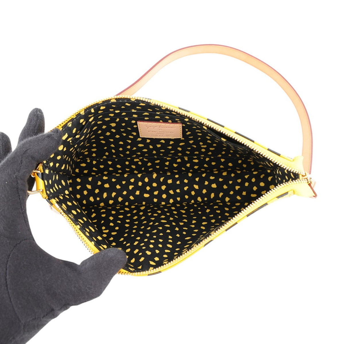 Louis Vuitton Jaune Monogram Vernis Handbag Pochette Pouch (Pre-Owned)