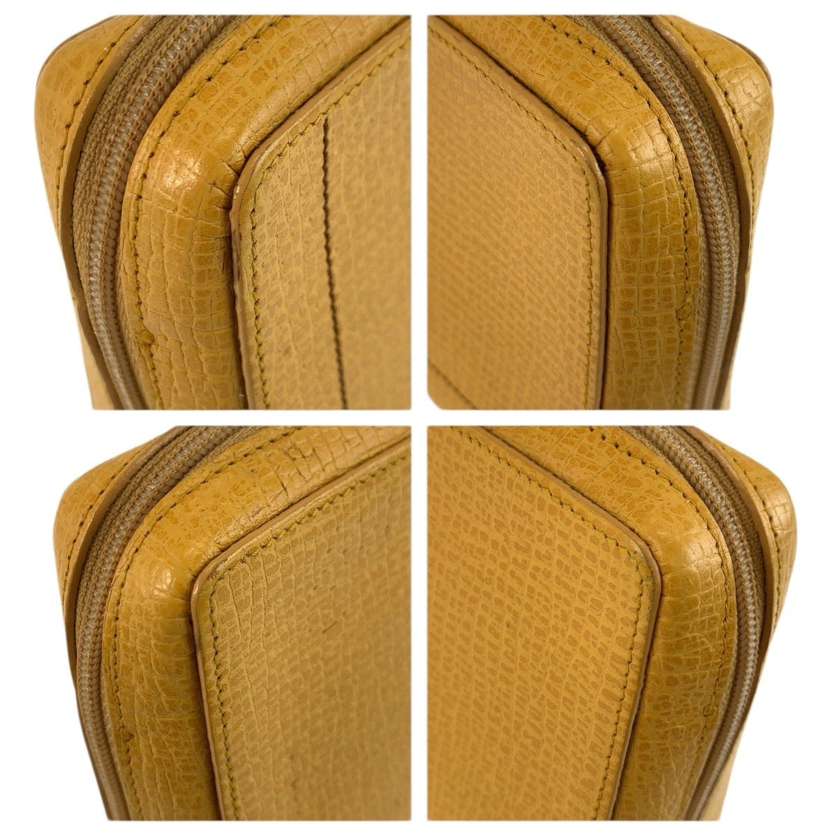 Loewe Yellow Leather Handbag Pouch (Pre-Owned)