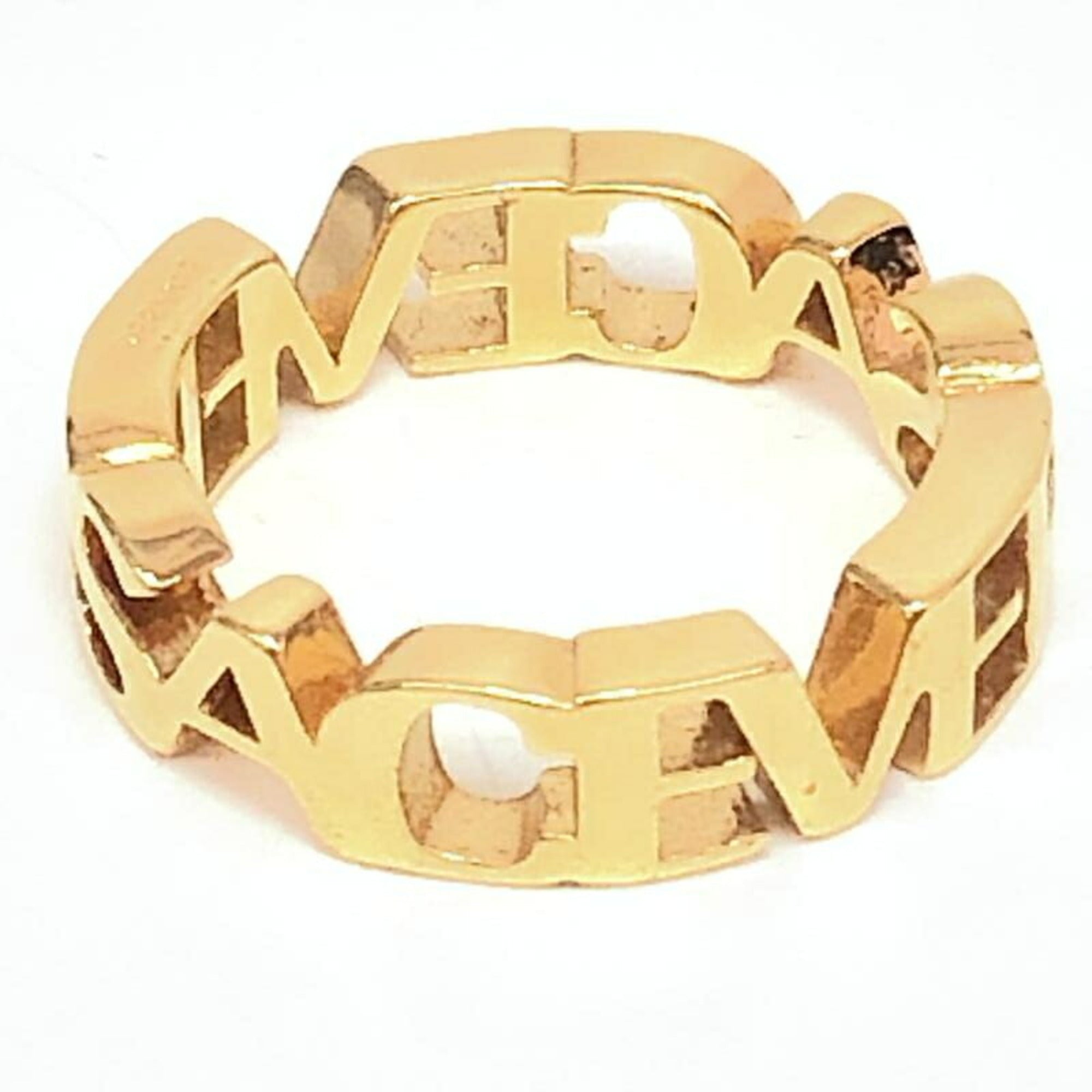 Versace Gold Band Ring (Pre-Owned)