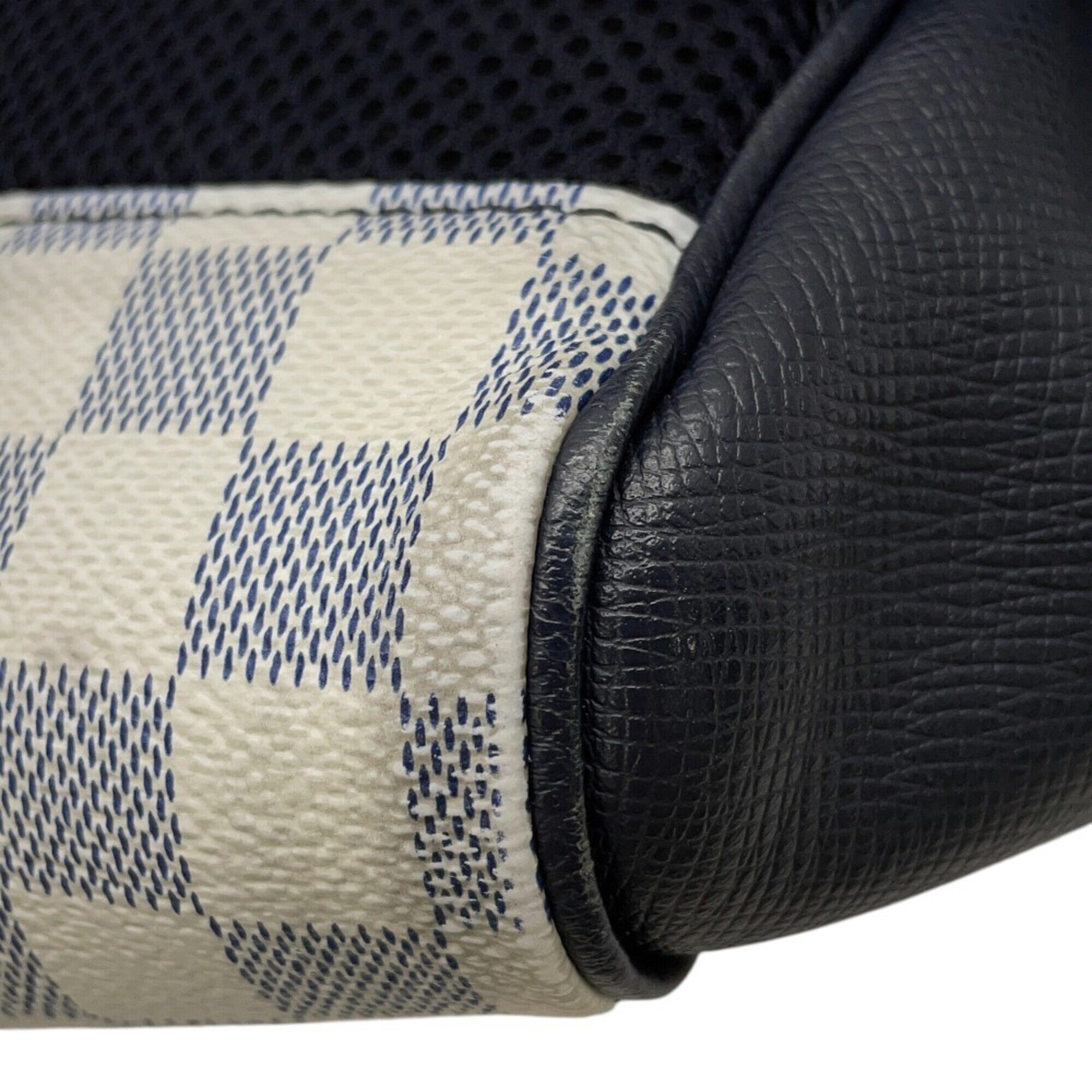 Louis Vuitton Damier Damier Canvas Navy White Backpack (Pre-Owned)