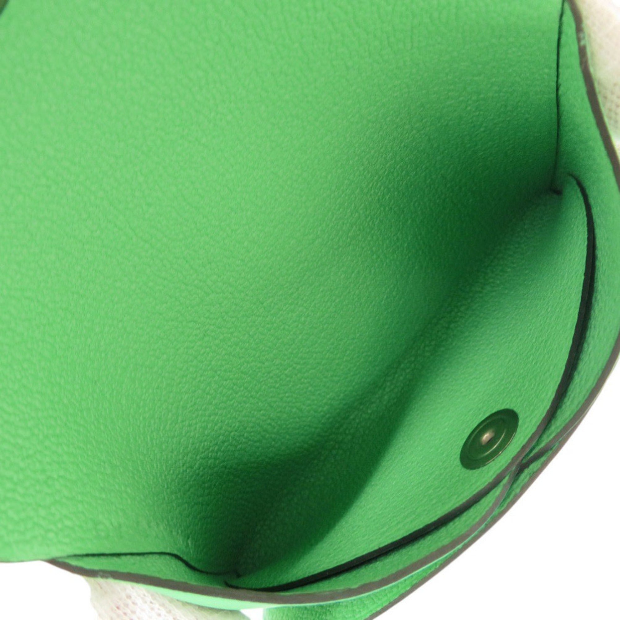 Hermes Green Vert Swift Leather Coin Purse/Coin Case (Pre-Owned)