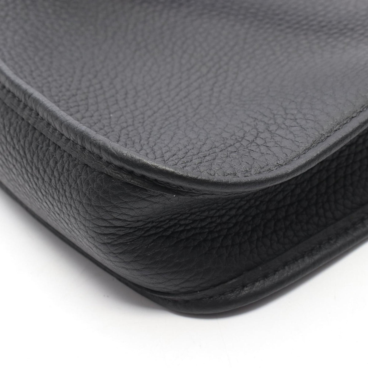 Hermes Black Taurillon Clemence Leather Shoulder Bag (Pre-Owned)