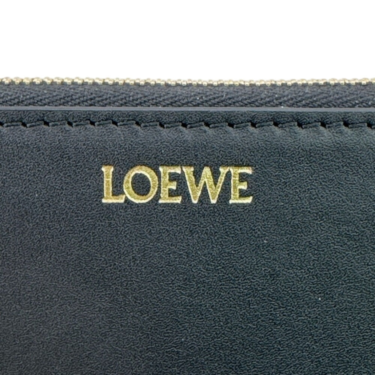 Loewe Black Orange Leather Long Wallet (Bi-Fold) (Pre-Owned)