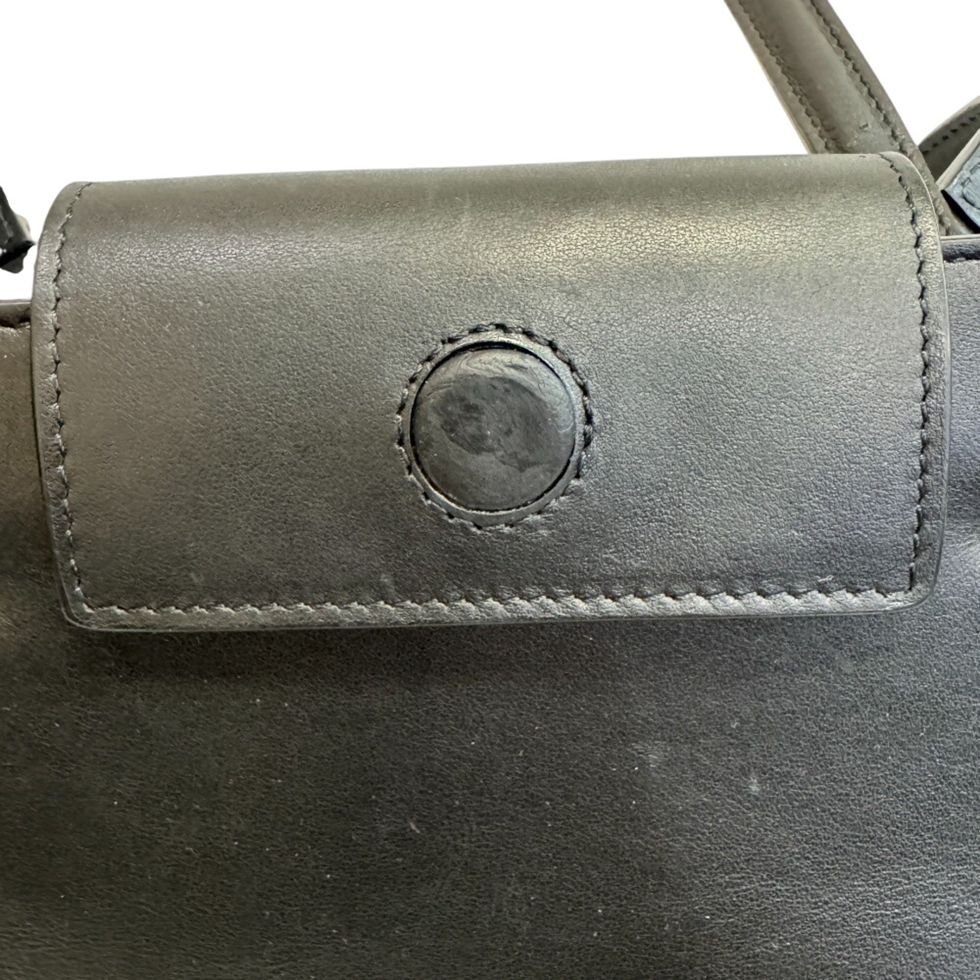 Jimmy Choo Black Leather Tote Bag (Pre-Owned)