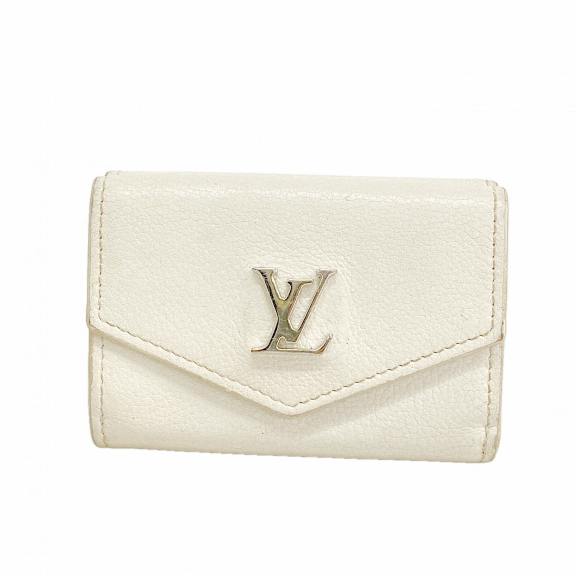 Louis Vuitton White Wallet (Tri-Fold) (Pre-Owned)