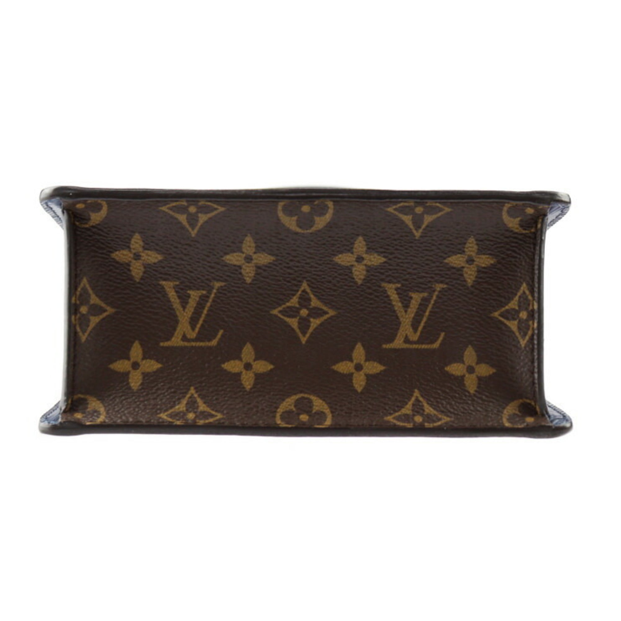 Louis Vuitton Blue Brown Sacrlet Vernis Epi Leather Monogram Handbag Shoulder Bag (Pre-Owned)