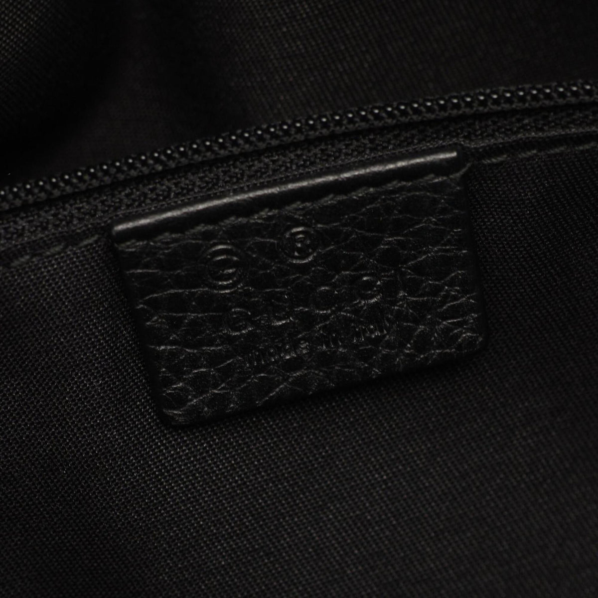 Gucci Black Leather Handbag Tote Bag (Pre-Owned)