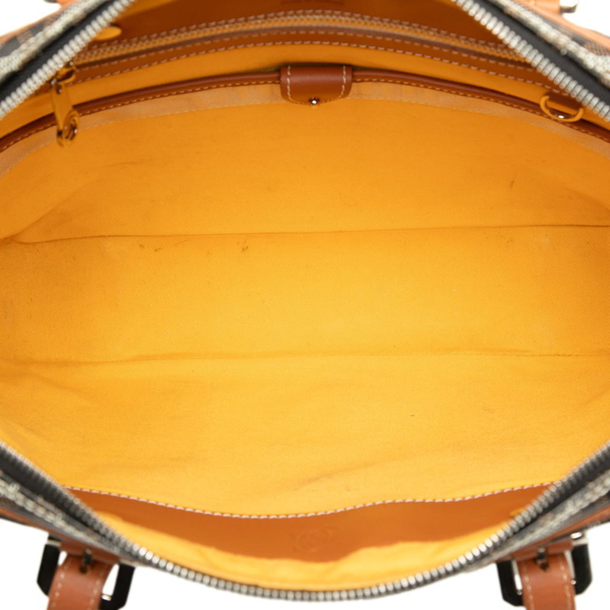 Goyard Brown White Yellow Pvc Leather Briefcase (Pre-Owned)