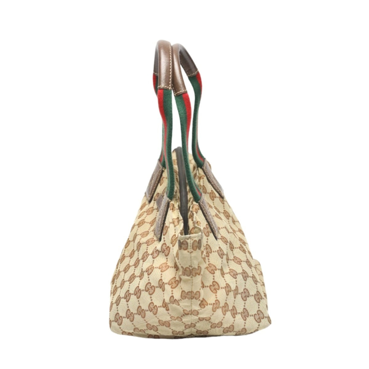 Gucci Gg Canvas Beige Gg Canvas Handbag Tote Bag (Pre-Owned)