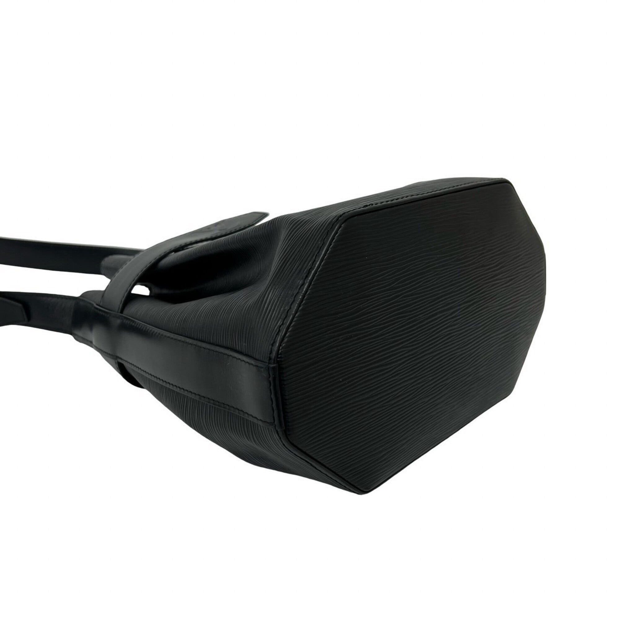 Louis Vuitton Black Leather Shoulder Bag (Pre-Owned)