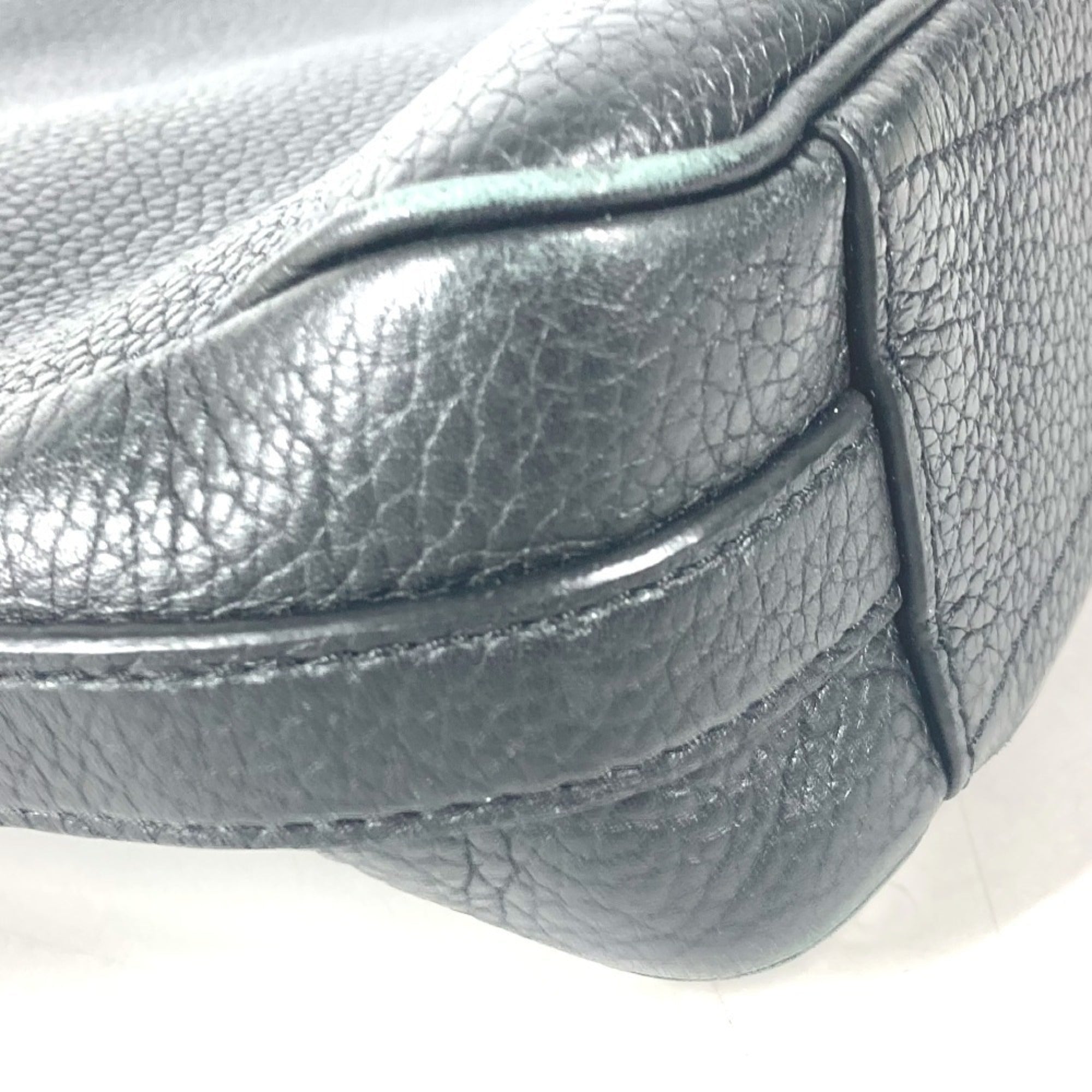 Louis Vuitton Black Leather Briefcase Handbag Tote Bag (Pre-Owned)