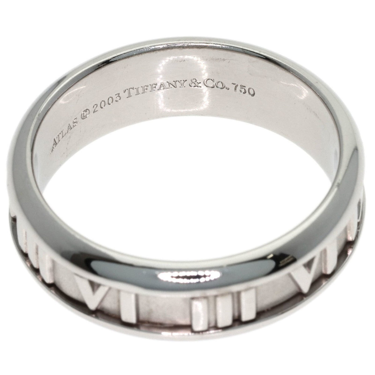 Tiffany White Gold (18K) Band Ring (Pre-Owned)