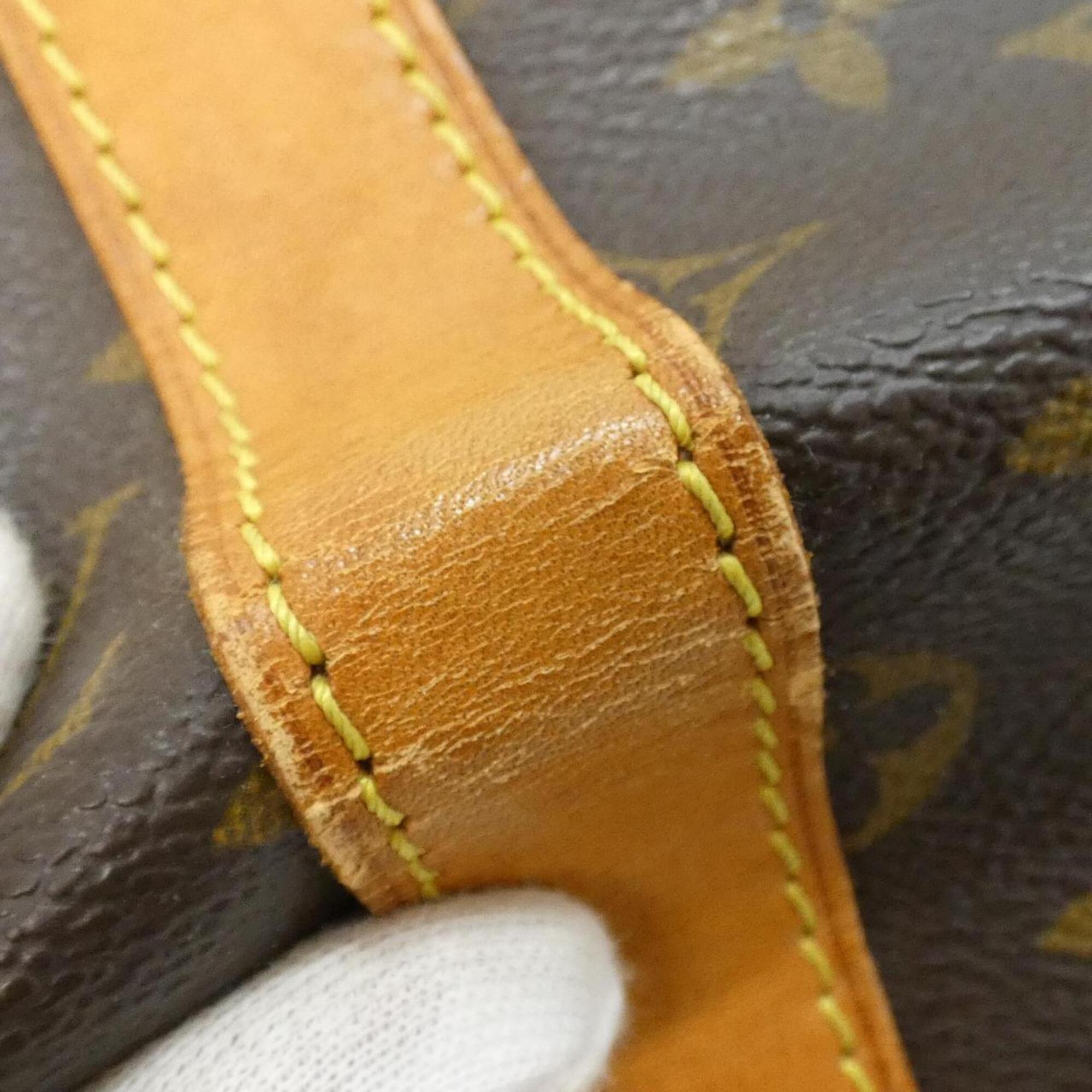 Louis Vuitton Monogram Marron Coated Canvas Boston Bag (Pre-Owned)
