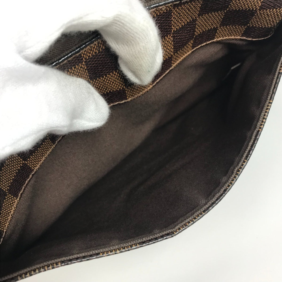 Louis Vuitton Brown Damier Canvas Ebene Damier Canvas Shoulder Bag (Pre-Owned)
