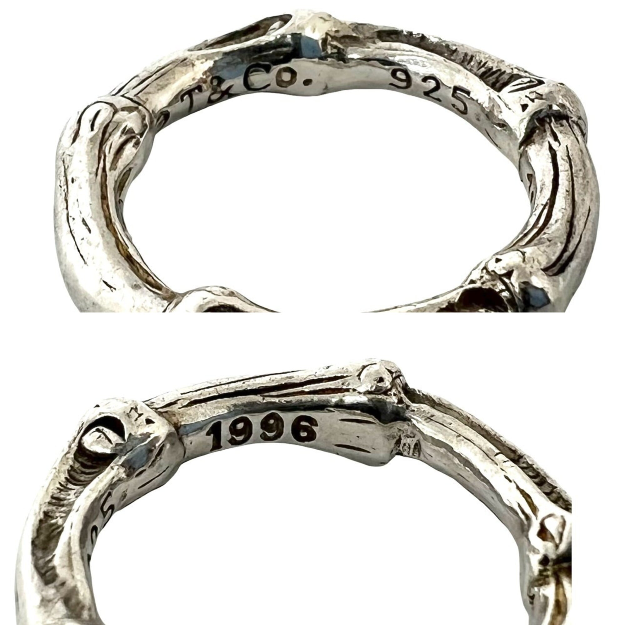 Tiffany Silver Silver 925 Band Ring (Pre-Owned)