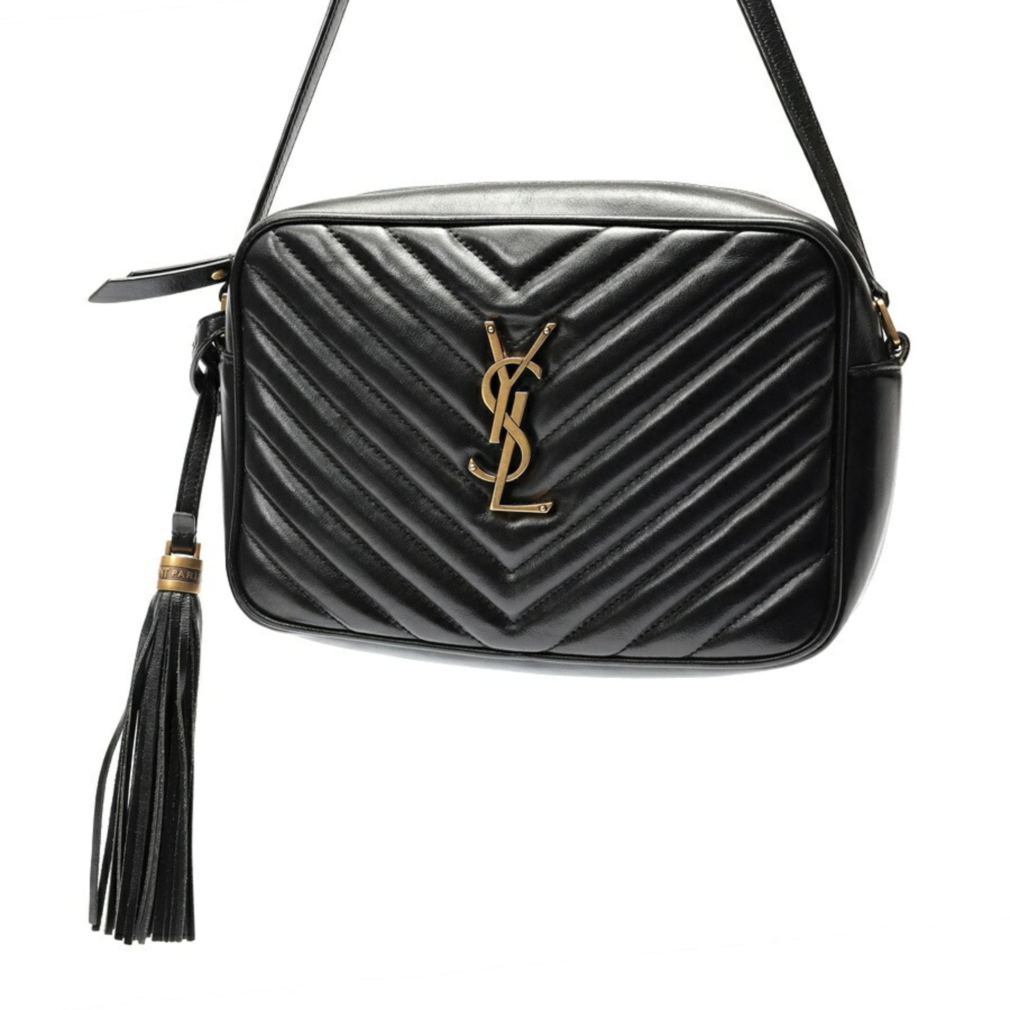 Saint Laurent Black Quilting Shoulder Bag (Pre-Owned)
