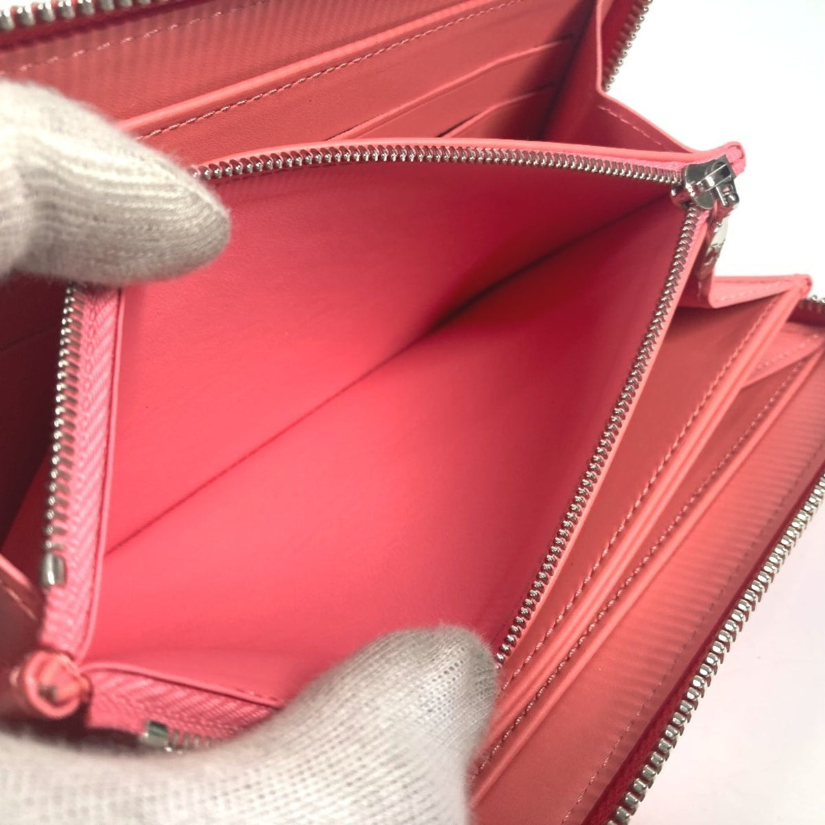 Louis Vuitton Pink Poppy Petal Monogram Vernis Rayures Long Wallet (Bi-Fold) (Pre-Owned)