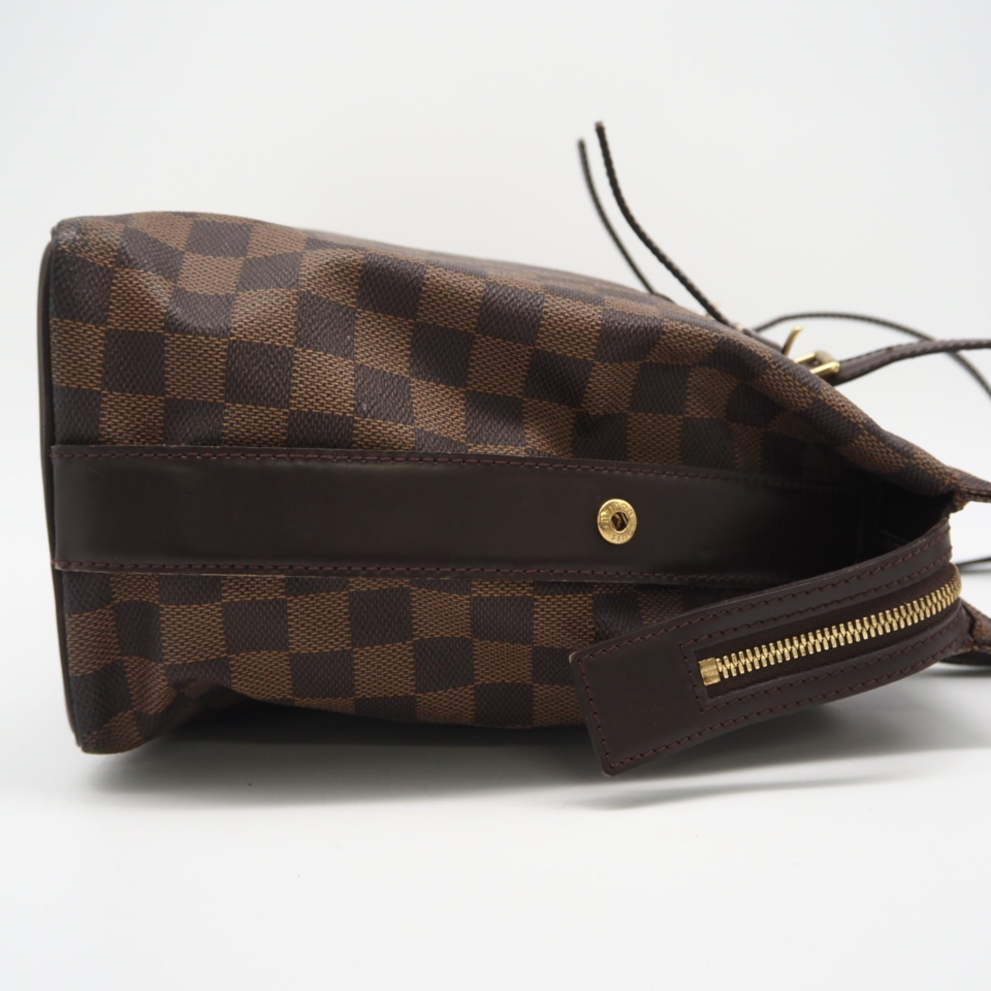 Louis Vuitton Damier Brown Coated Canvas Leather Handbag (Pre-Owned)