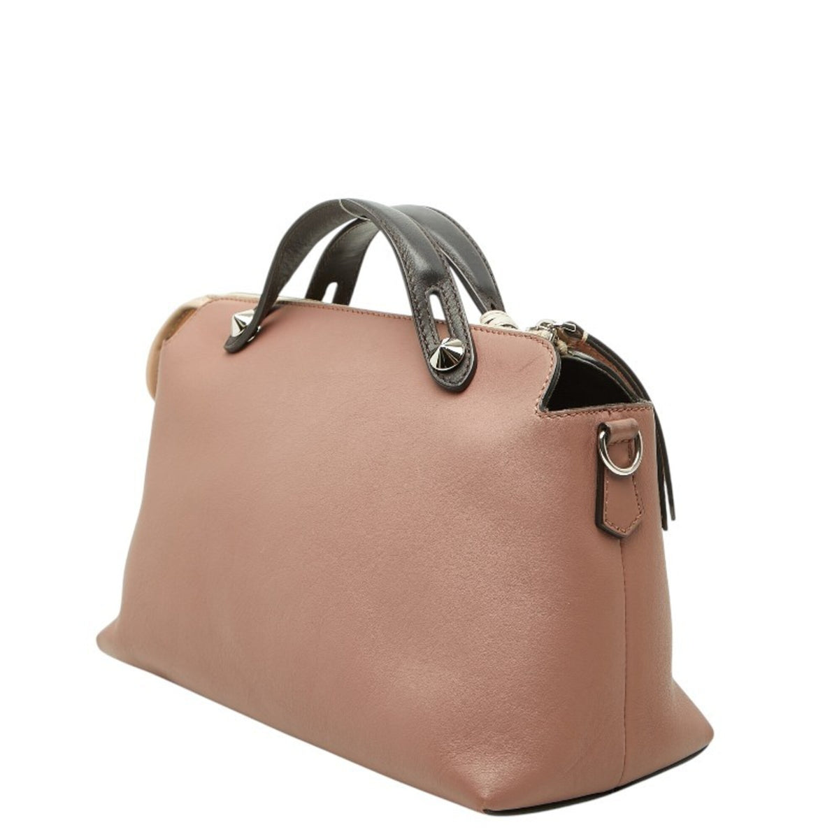 Fendi Pink Leather Handbag Shoulder Bag (Pre-Owned)