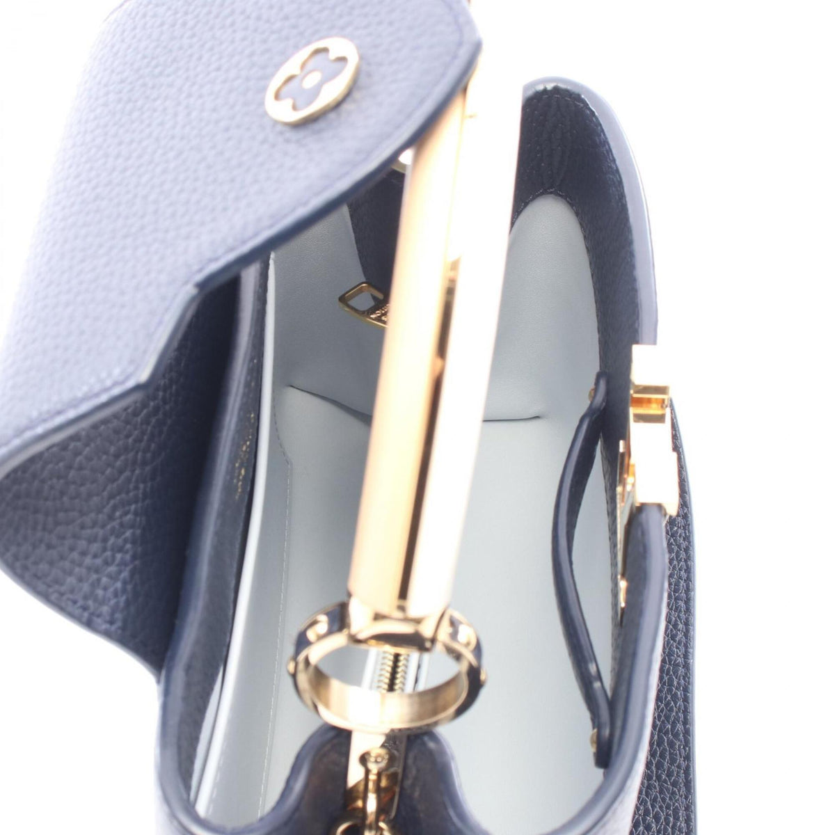 Louis Vuitton Multi-Color Navy Leather Handbag (Pre-Owned)