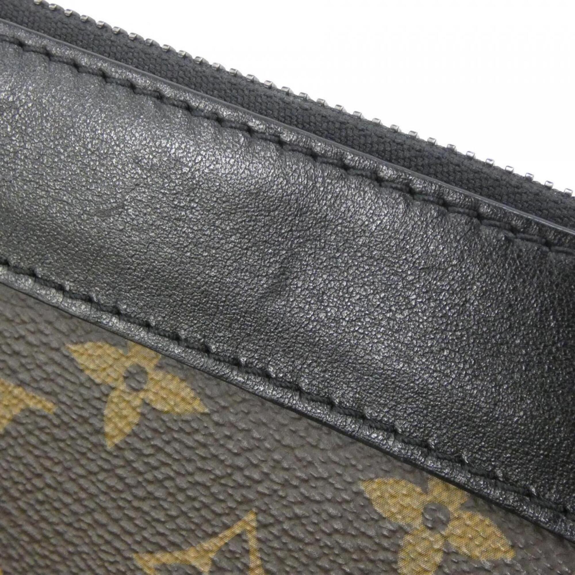 Louis Vuitton Monogram Macassar Black Marron Coated Canvas Pochette (Pre-Owned)
