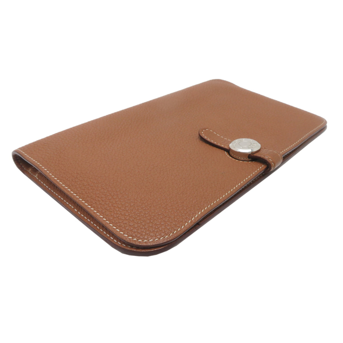 Hermes Gold Togo Leather Long Wallet (Bi-Fold) (Pre-Owned)