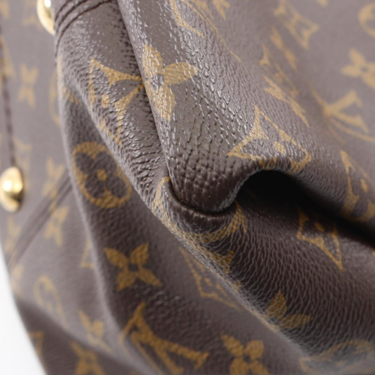 Louis Vuitton Brown Monogram Coated Canvas Leather Handbag Shoulder Bag (Pre-Owned)