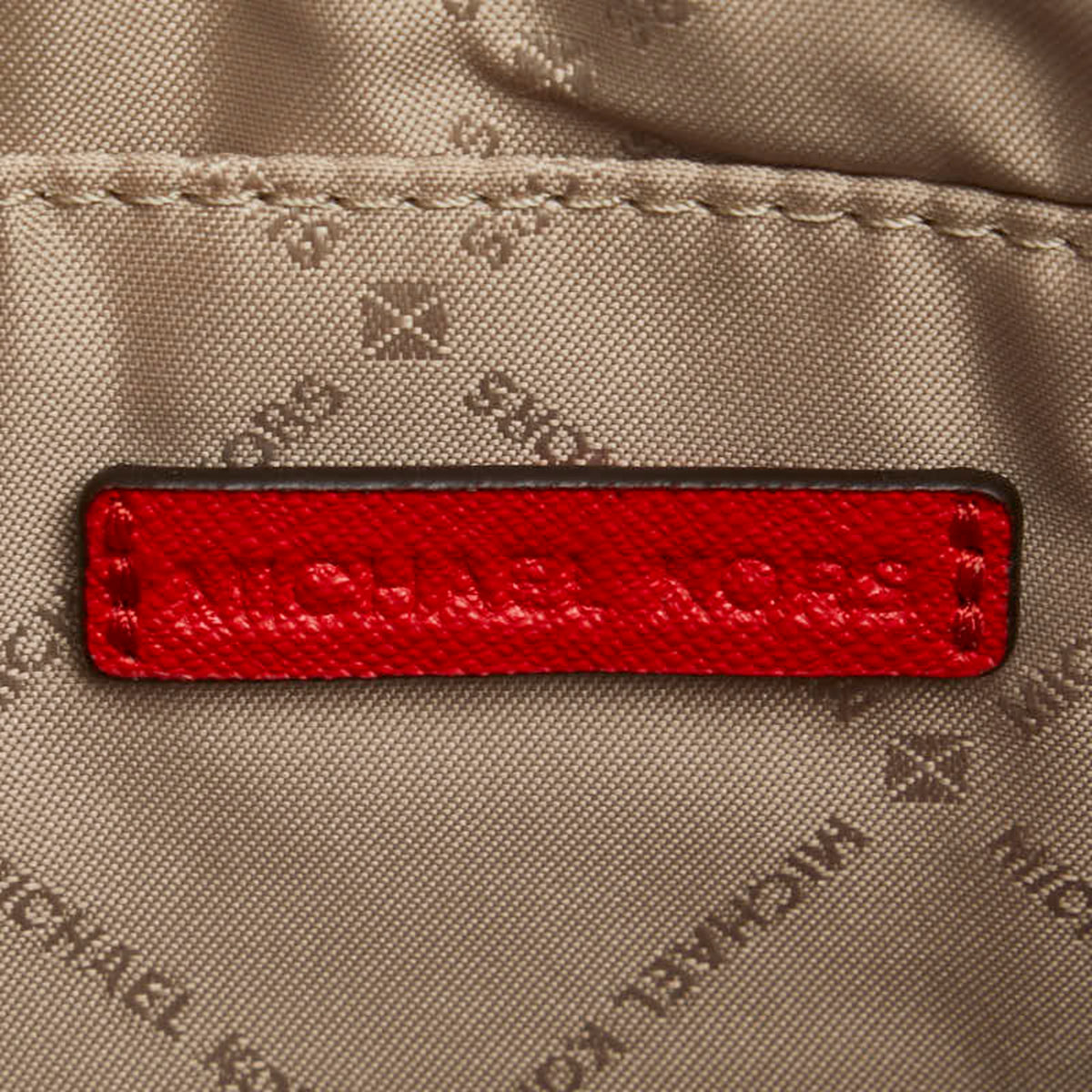 Michael Kors Red Color Leather Clutch Bag (Pre-Owned)